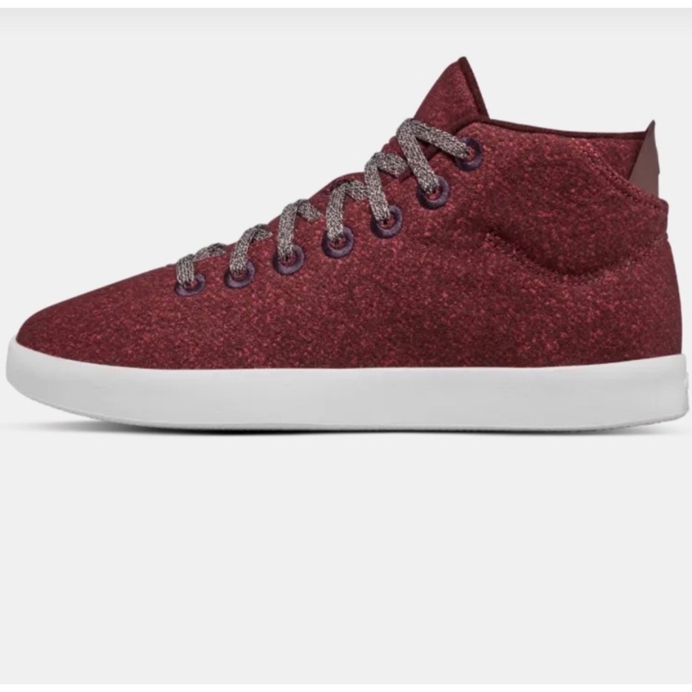Allbirds Wool Piper Mid Maroon Red Men's Sneakers Size 11